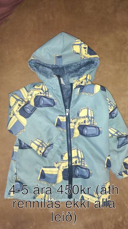 Grænn gröfu jakki(ath rennilás vant smá efst)