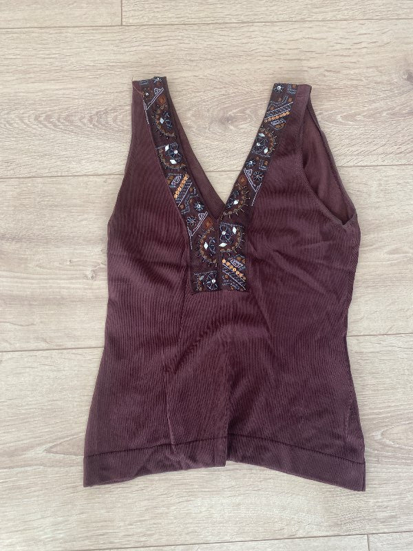 Toppur brúnn Karen Millen