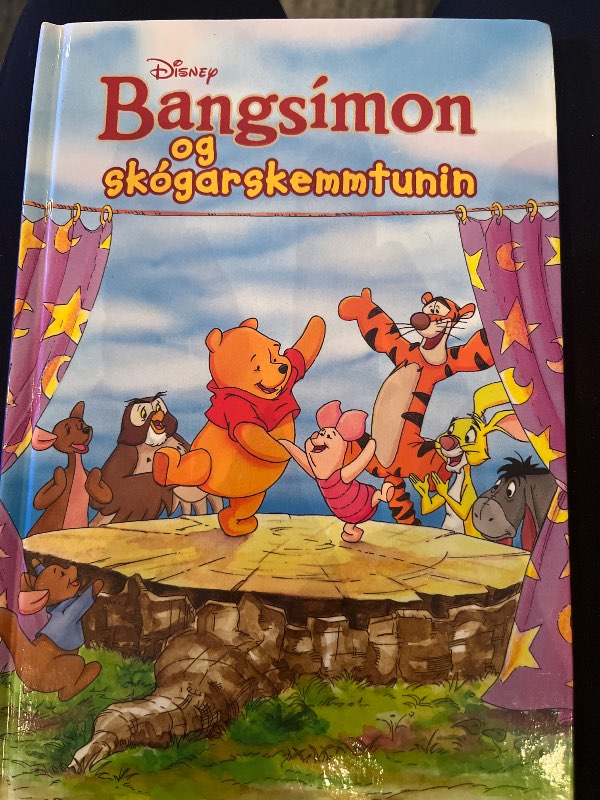 Disney bók Bangsímon og skógarskemmtunin