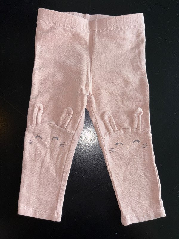 Buxur, bleikar leggings kanínu
