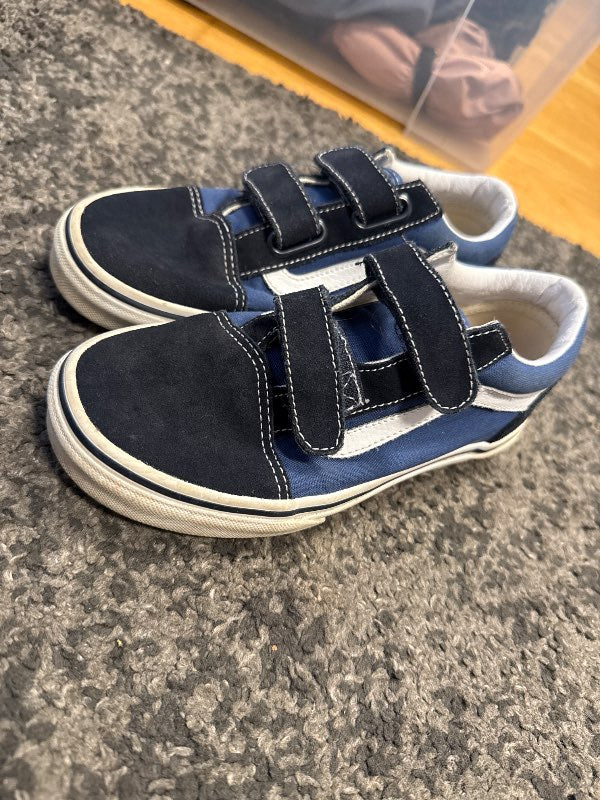 bláir vans skór