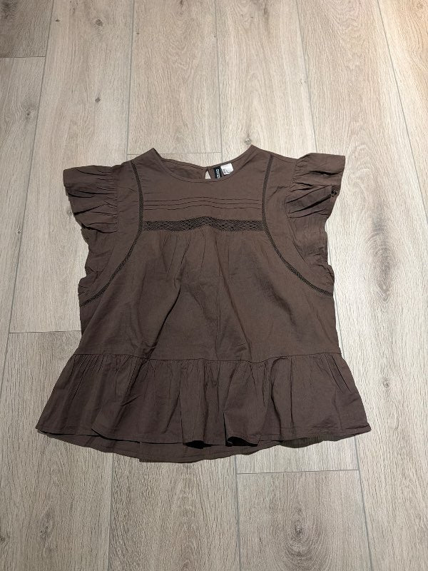 H&M skyrta stutt - brún