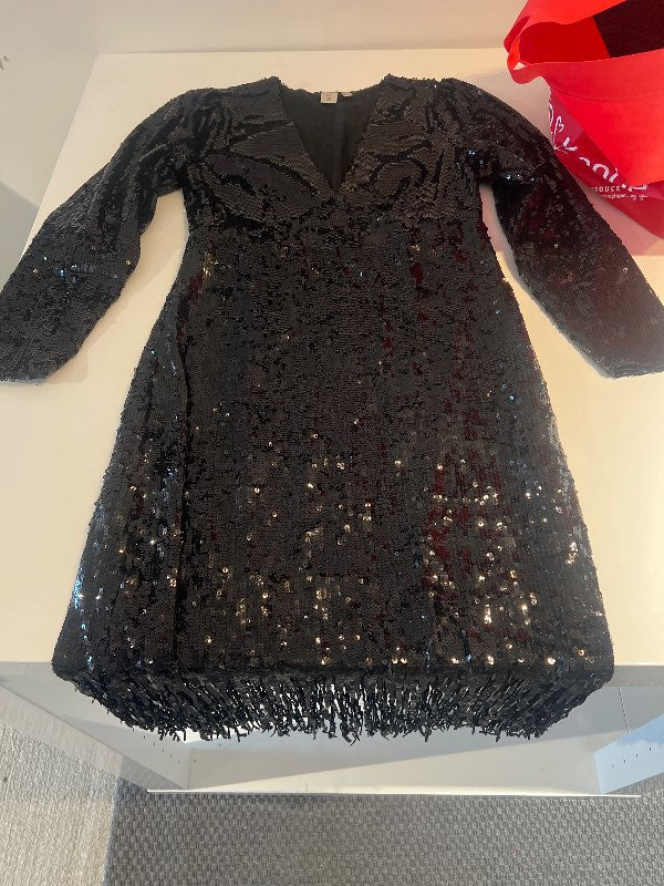 Svartur sequin kjóll Y-A-S