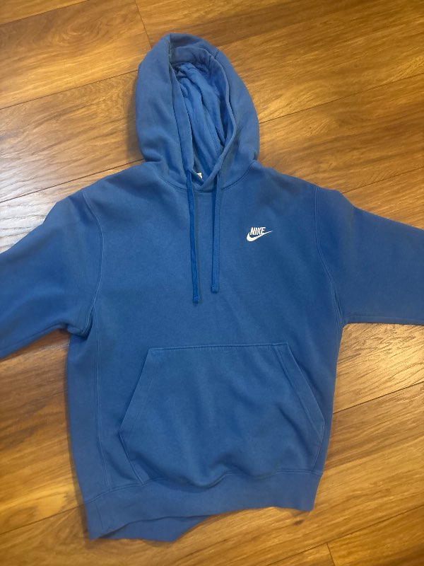 Blá nike hettupeysa
