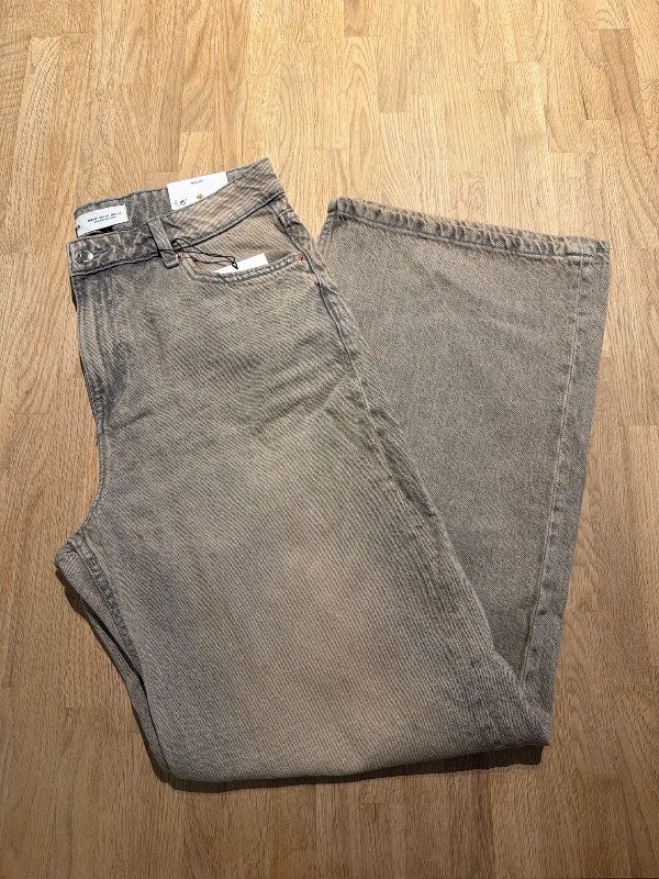 Gallabuxur- Bershka- washed brúnar