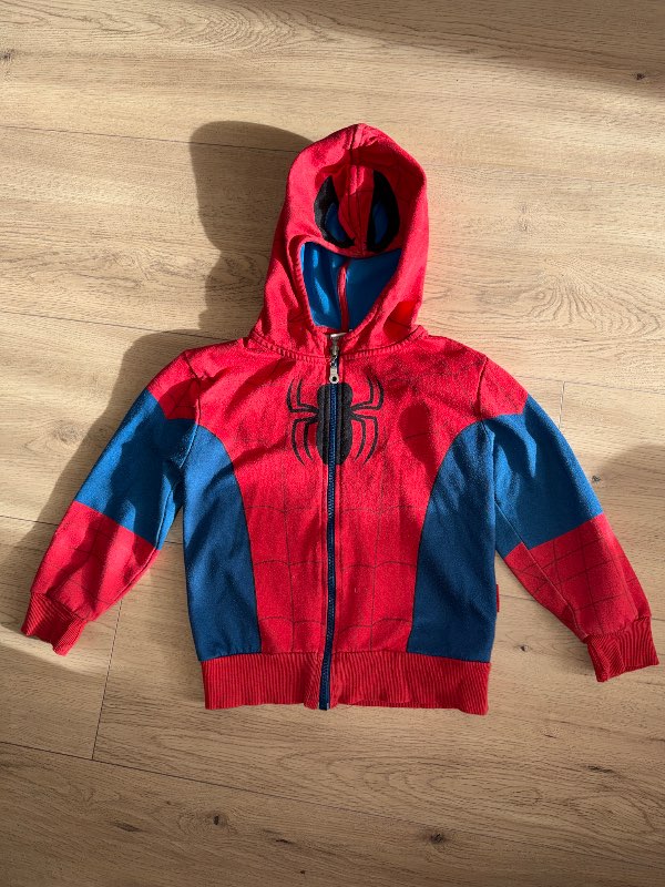 Spiderman peysa með grímuhettu