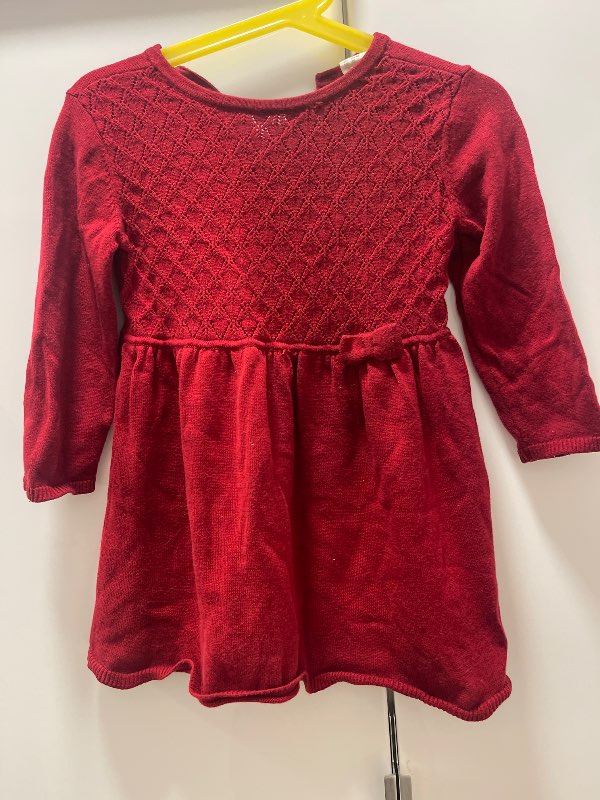 Rauður prjóna kjóll