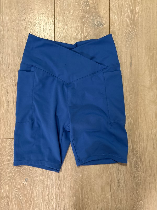 Bláar biker shorts