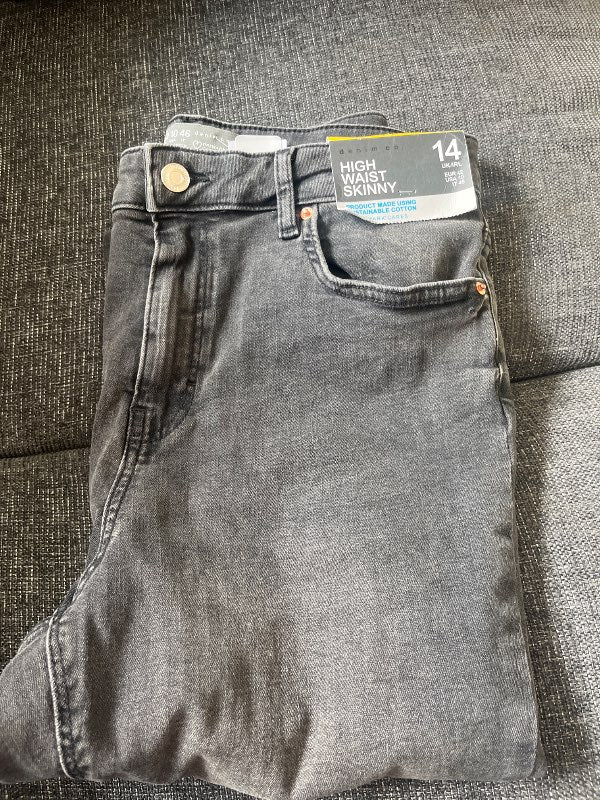 M.High waist skinny buxur