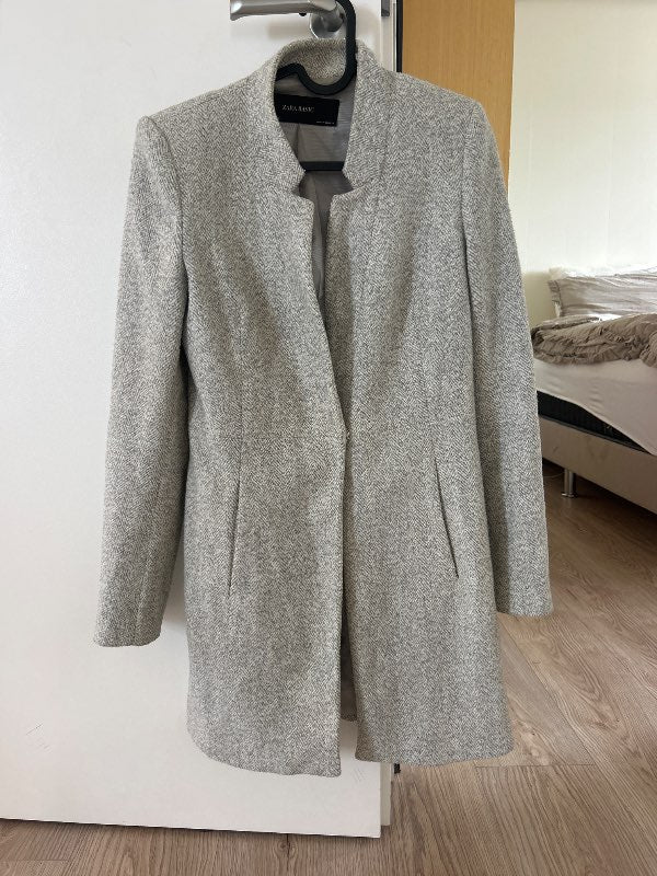 Zara basic grá kápa