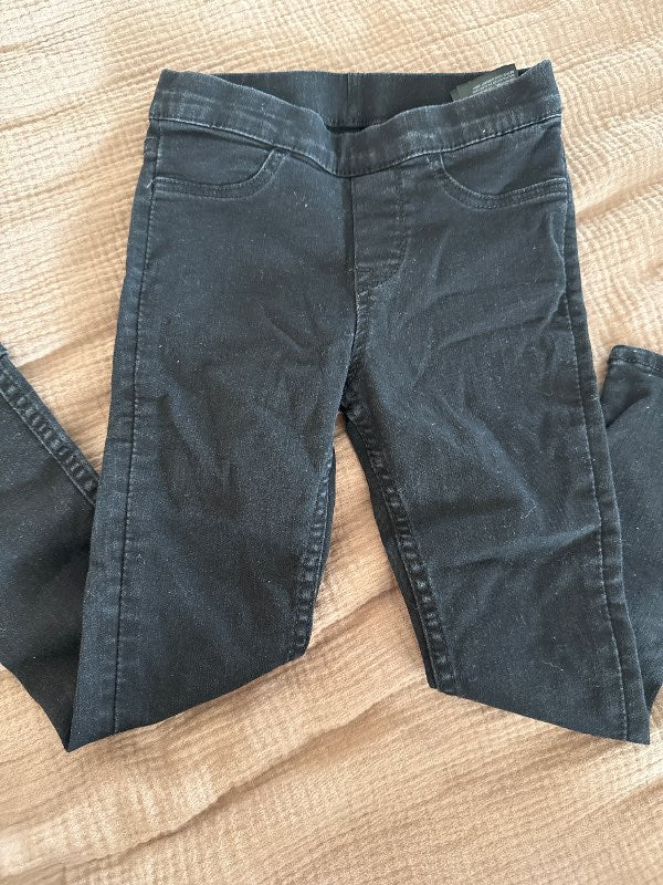 Gallabuxnaleggings svartar