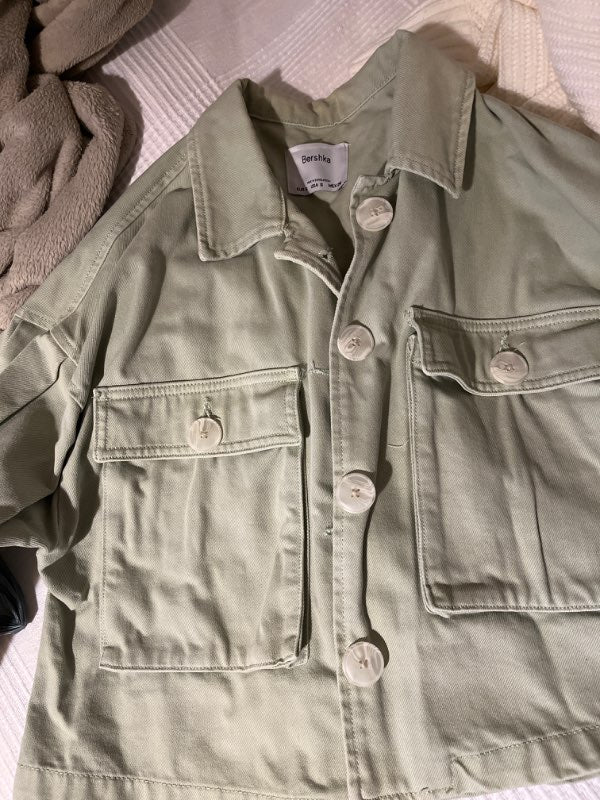 Bershka jakki grænn