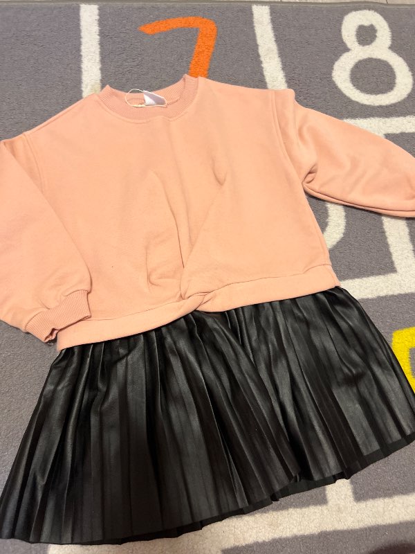 kjóll Zara Orange/black