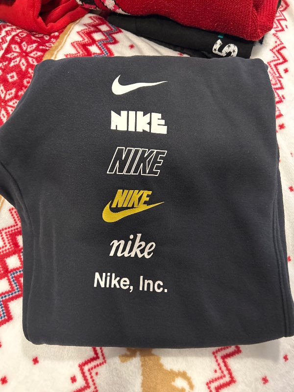 Svartar Nike joggingbuxur