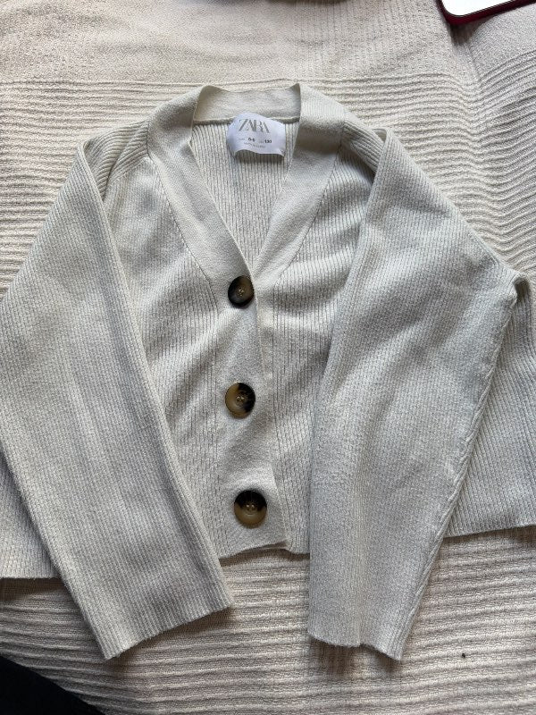 White ZARA sweater