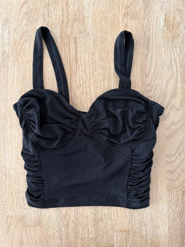 Crop top- Pull&bear- svartur