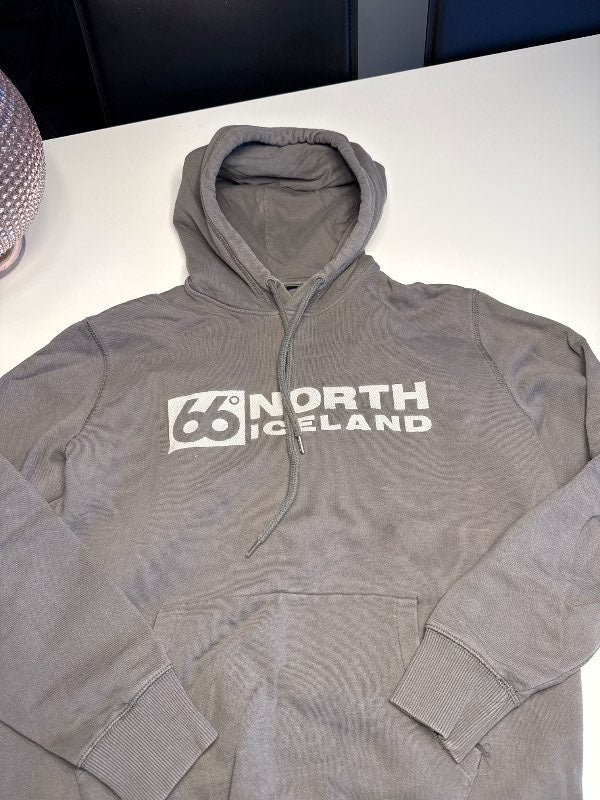 66 norður hettupeysa grá