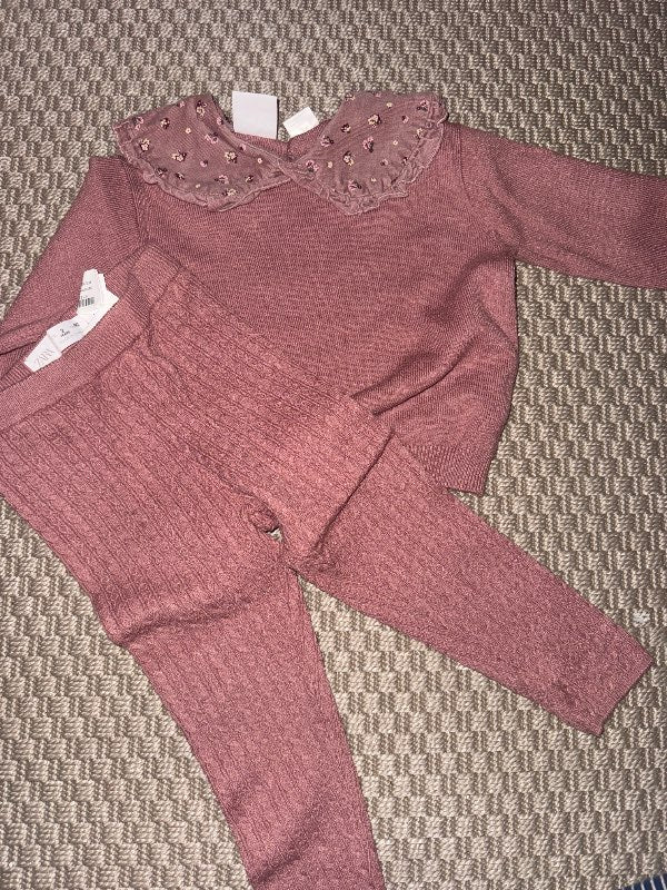 Fjólublátt sett Zara