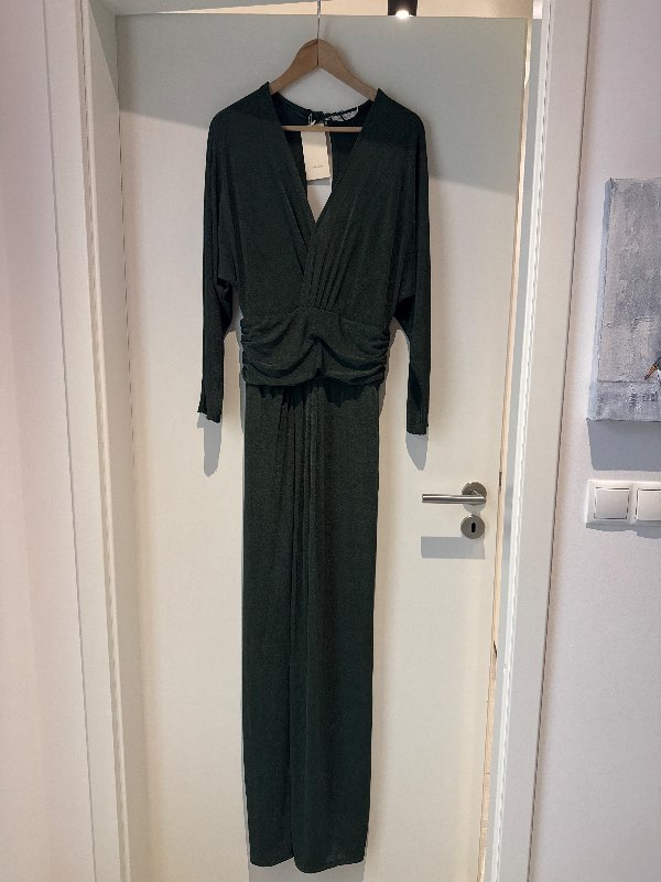 Grænn síður kjóll