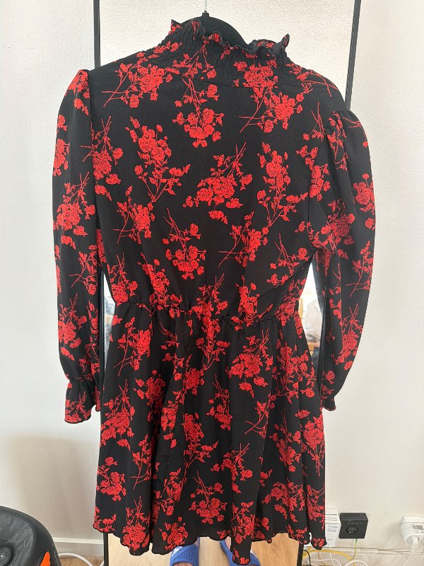 Black and Red Floral dress