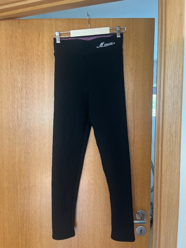 Menaic fóðraðar leggings svartar