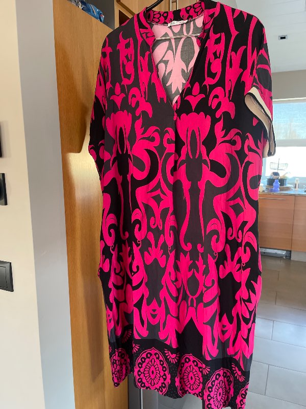 Bleikur kjóll síður Italy