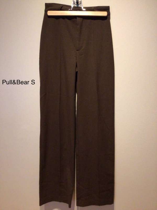 Pull&bear brúnar buxur S