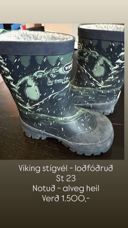 Viking Stígvél - loð