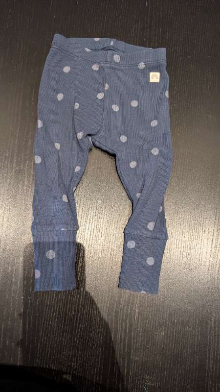 Leggings bláar doppóttar