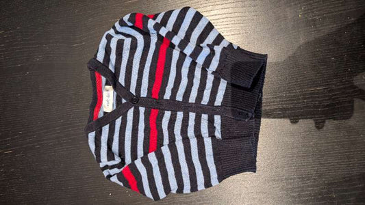 Peysa blá röndótt