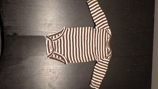 Samfella carter's brún og hvítar rendur