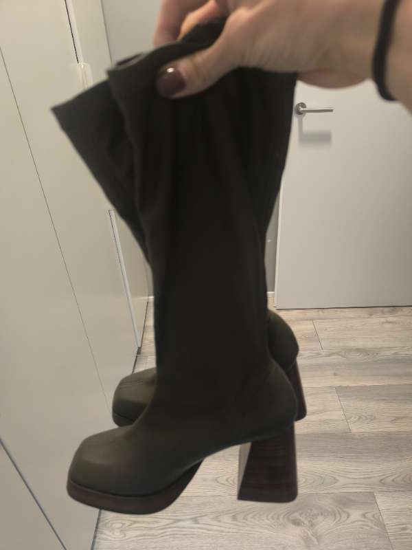 Græn Stígvél St.38