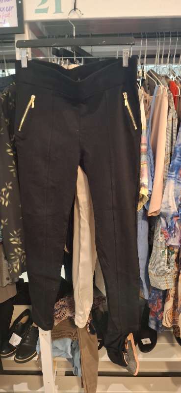 Svartar leggings buxur st.46