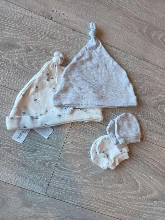 Húfur og vettlingar sett