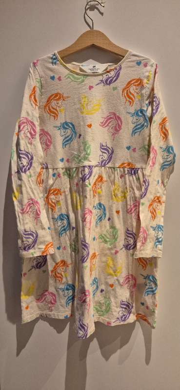 Síðerma kjóll einhyrninga