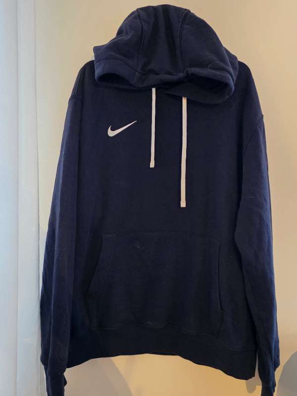 Nike blá plain Hettupeysa