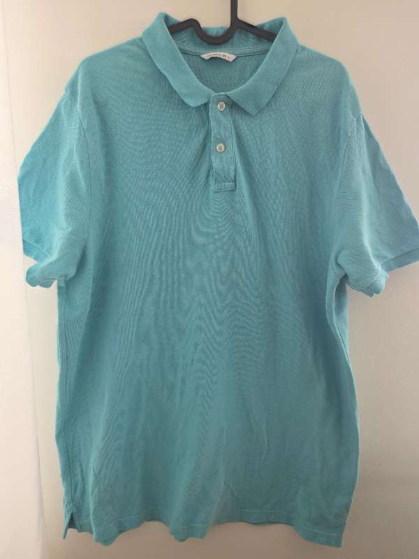 Aqua blár polo bolur herra