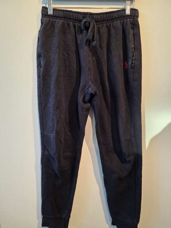 US.Polo jogging buxur svartar