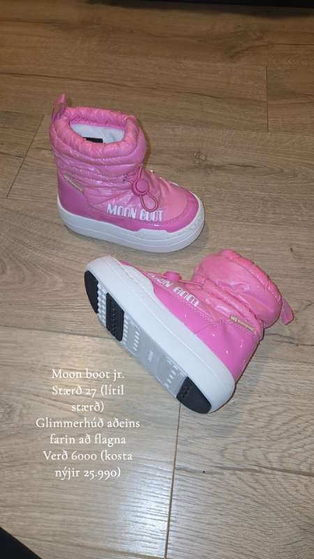 Moon boot jr. Bleik (lítil stærð)