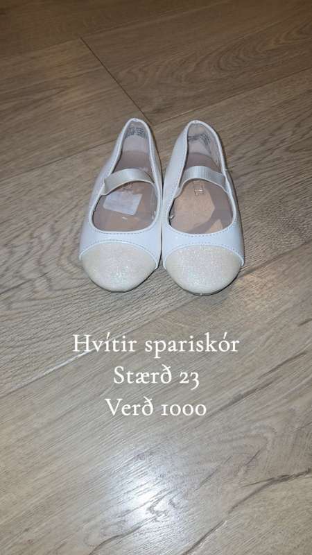 Spariskór hvítir
