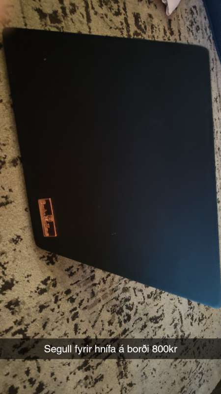 Segull svartur fyrir hnífa