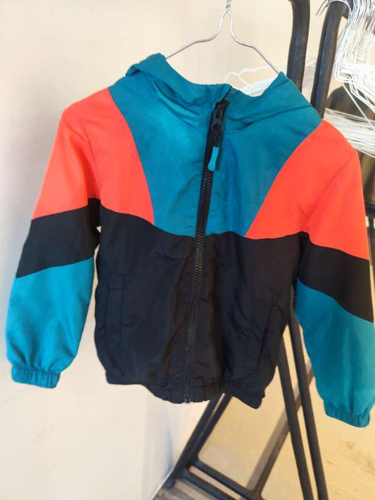 Vindjakki blár/svartur/orange