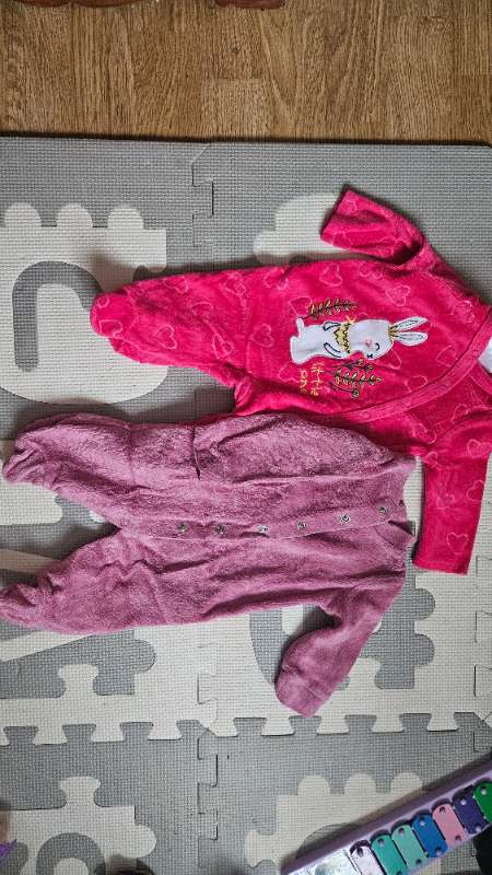 2 set fleece romper