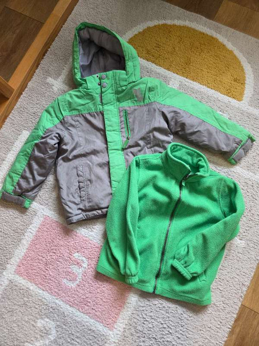 2pc set jacket + fleece 5-6y
