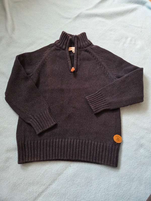 Sweater warm h&m 110/116 dark navy