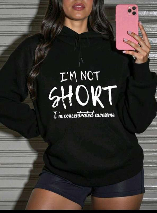 Im not short peysa -  svört