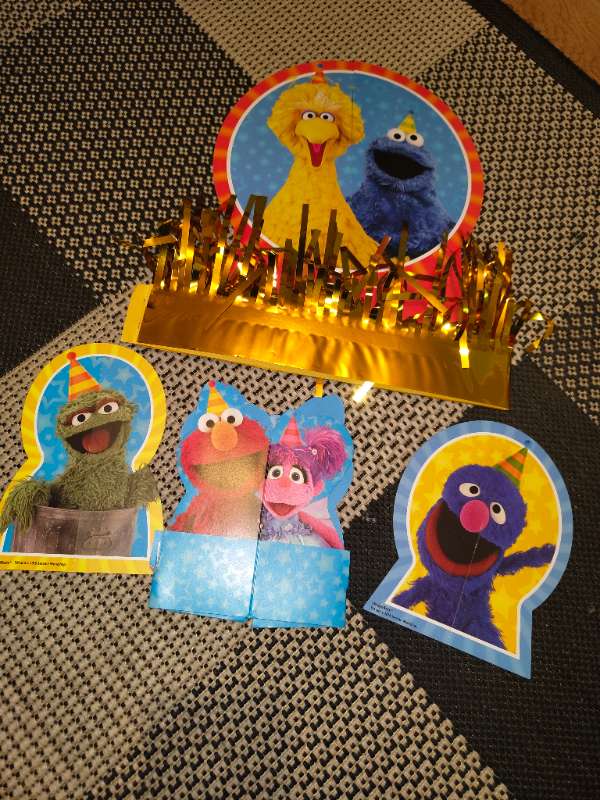 Sesame street borðskraut