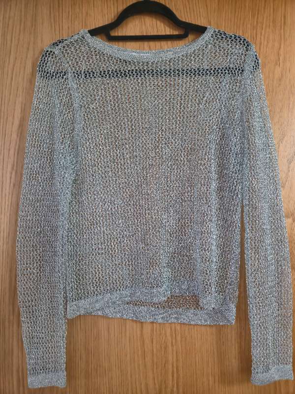 Silver transparent sweater NEW