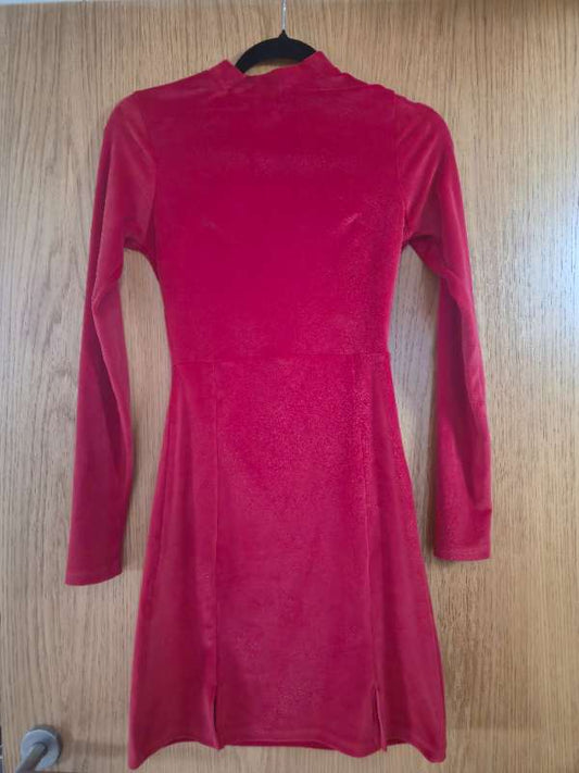 Velours red dress