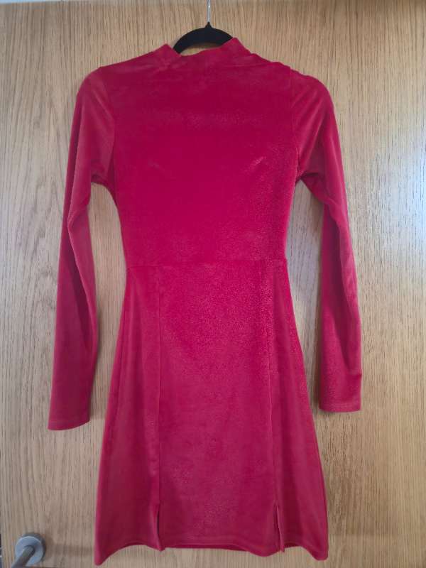 Velours red dress